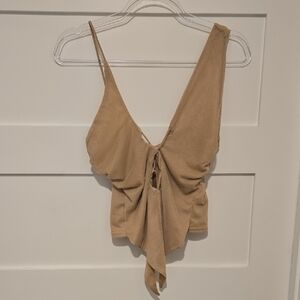 PrettyLittleThing Y2K  Tan Camisole Top